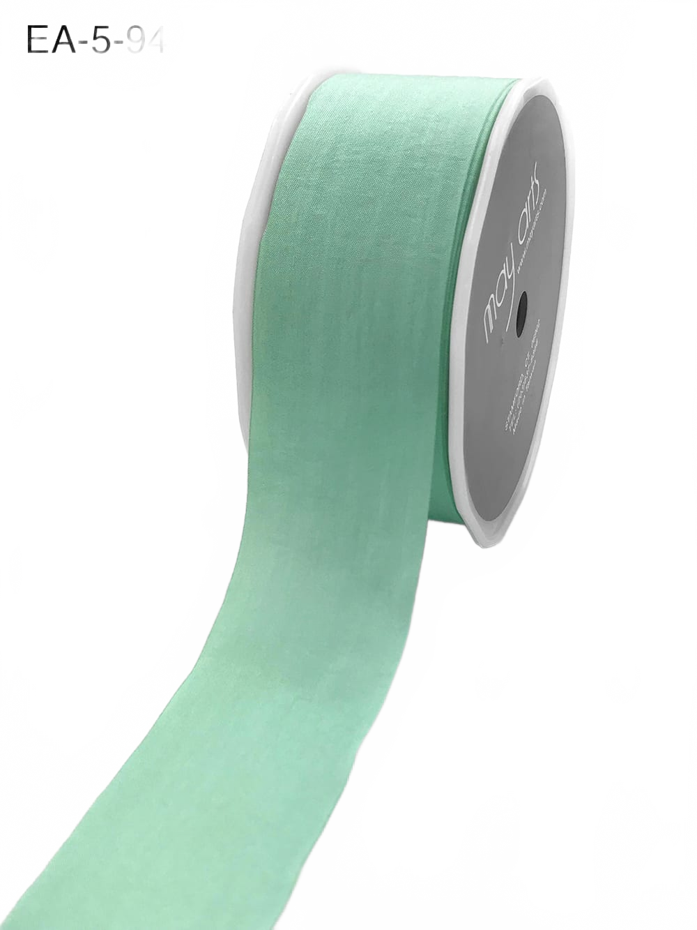 1.5 Inch Wrinkled Faux Silk Ribbon With Cut Edge