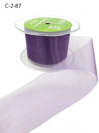 2 Inch Soft Shimmer Light Purple Organza Ribbon