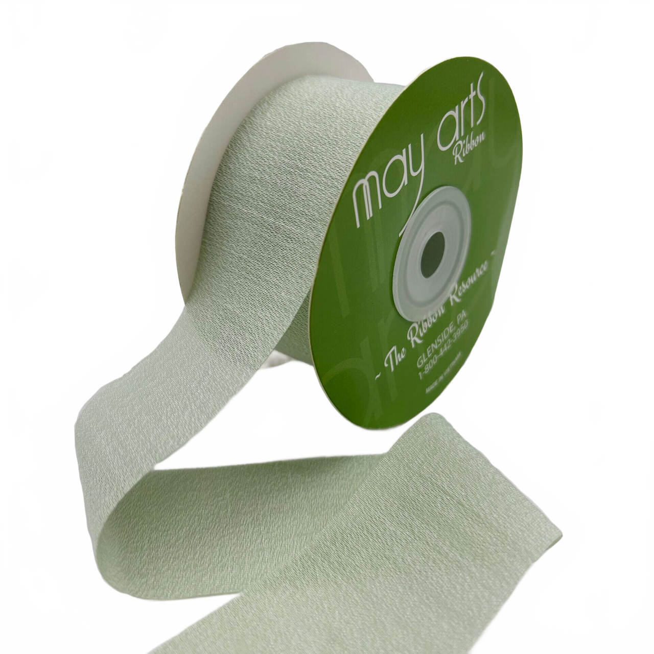~1.5″ Rayon Jadeite Silk Ribbon