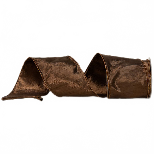 Ribbon 4" Shimmer Sheen Chocolate