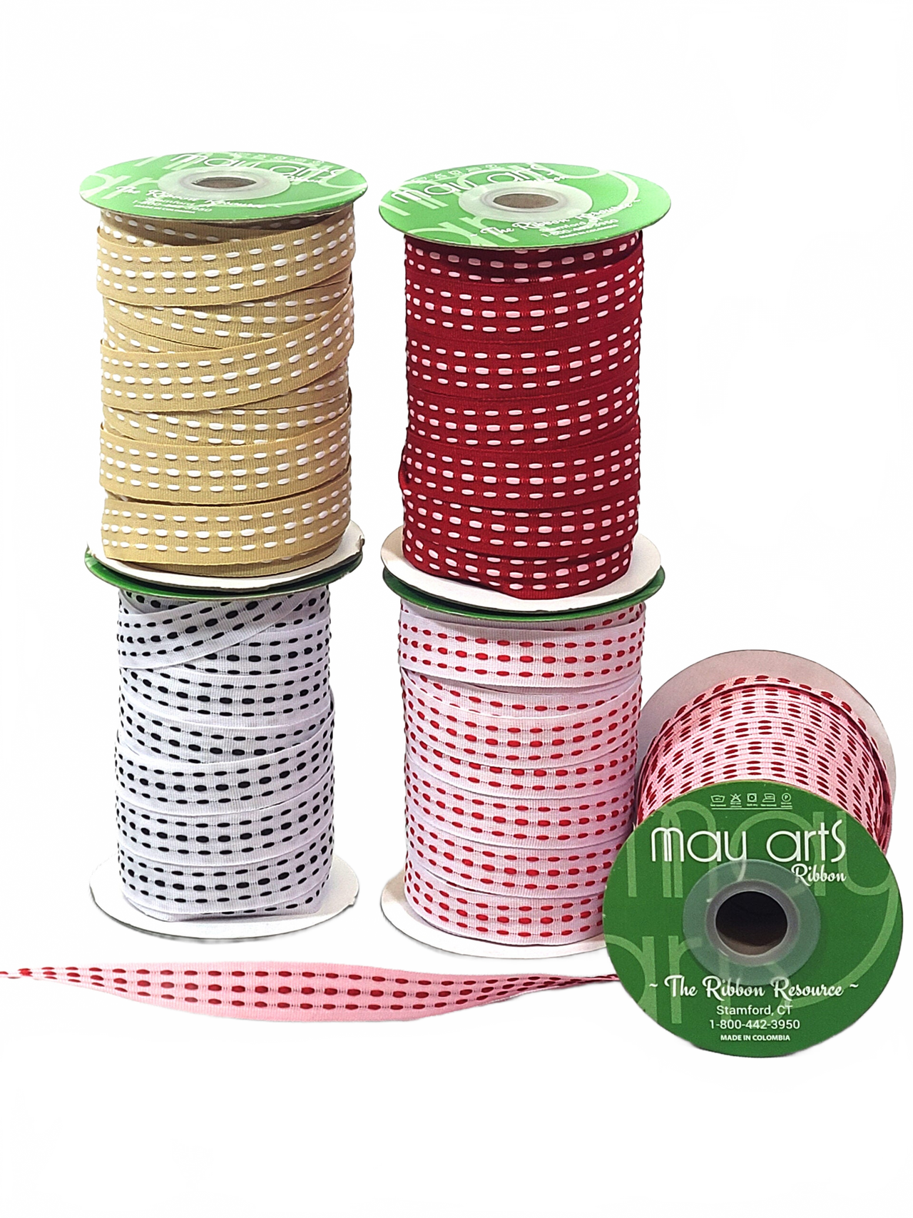 5/8 Inch Grosgrain Triple Woven Thread With Woven Edge Ribbon
