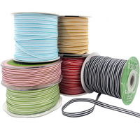 3/16 Inch Woven Grosgrain Stripe Ribbon With Woven Edge