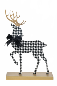 Deer With Houndstooth Print