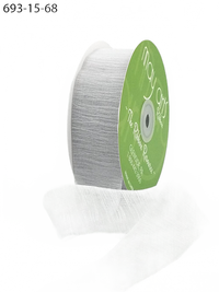 ~1.5″ Heirloom Thread Quiet Grey Ribbon