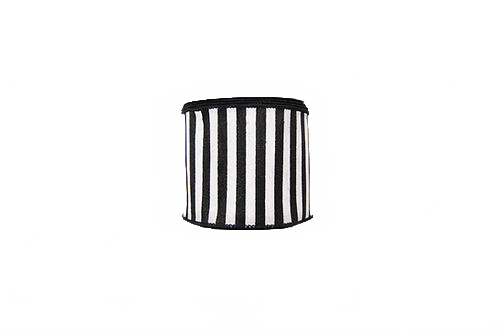 Ribbon 4" Black And White Lines