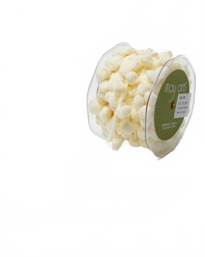 1/2 Inch Large Pom Pom String Ivory Ribbon