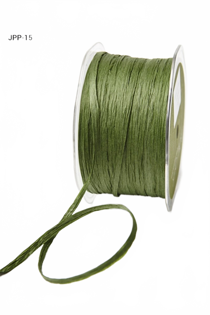 1/8 Inch Paper Raffia Cord String Green Ribbon