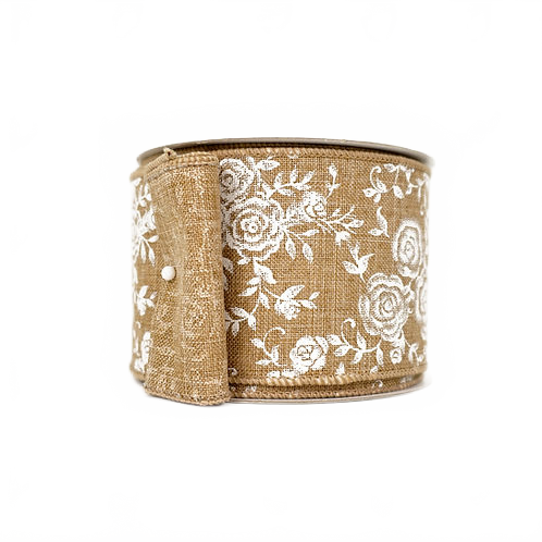 Ribbon 2.5" Mini Rose Natural