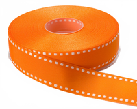 1 Inch Grosgrain Ribbon With Woven Stitched Edge