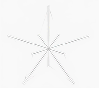 3 ft X 3 ft White & RGB LED 5 Point Star