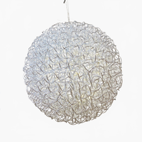 1.6 FT 100 LED Warm White Silver Ball