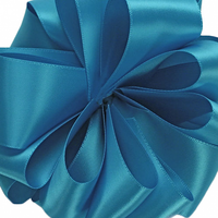 Double Face Satin Ribbon 1 1/2'' Turqoiuse