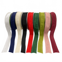 1″ Dupioni Ribbon With Wired Edge