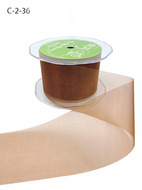 2 Inch Soft Shimmer Copper Organza Ribbon
