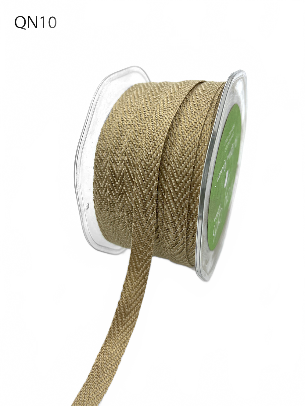 3/8 Inch Heavy Weight Natural Twill Ribbon With Woven Edge
