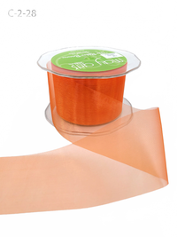 2 Inch Soft Shimmer Orange Organza Ribbon