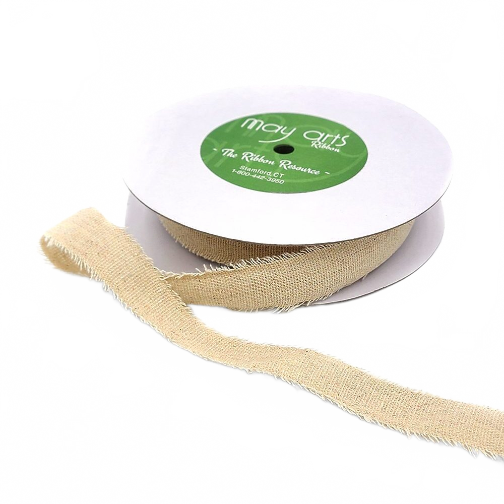 1 Inch Frayed Edge Cotton Ribbon