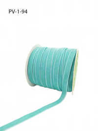 3/8 Inch Classic Velvet Ribbon With Woven Edge