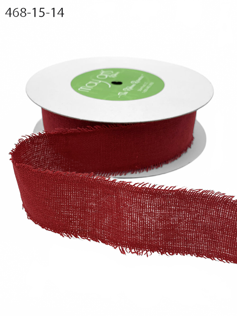 1.5 Inch Frayed Edge Cotton Ribbon