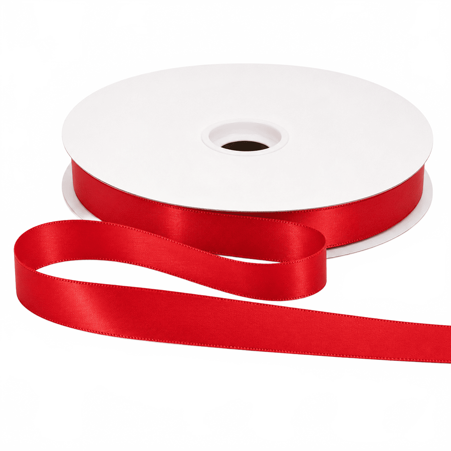 5/8″ Single Face Red Satin Ribbon