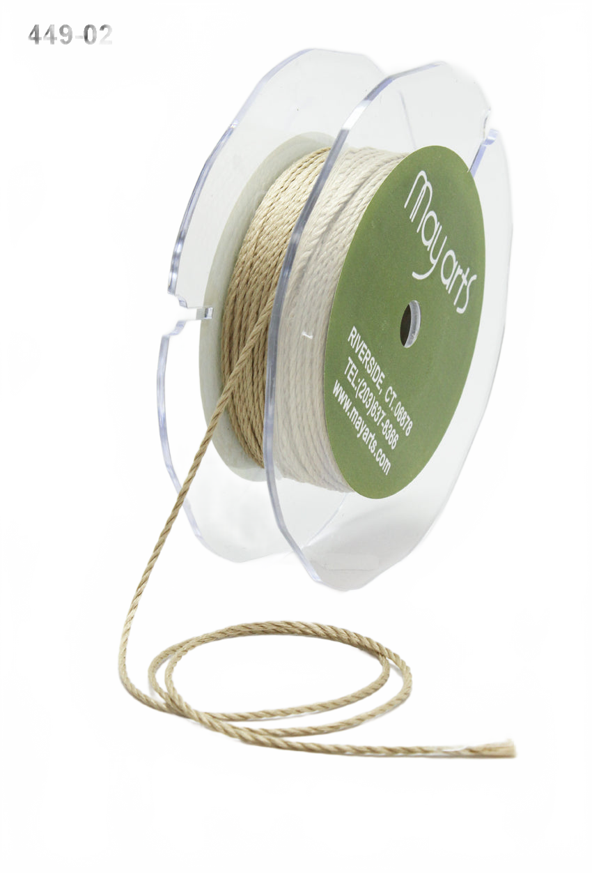 1 Millimeter Mini Cording Natural Ribbon