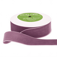 1.5 Inch Classic Wood Rose Velvet Ribbon With Woven Edge