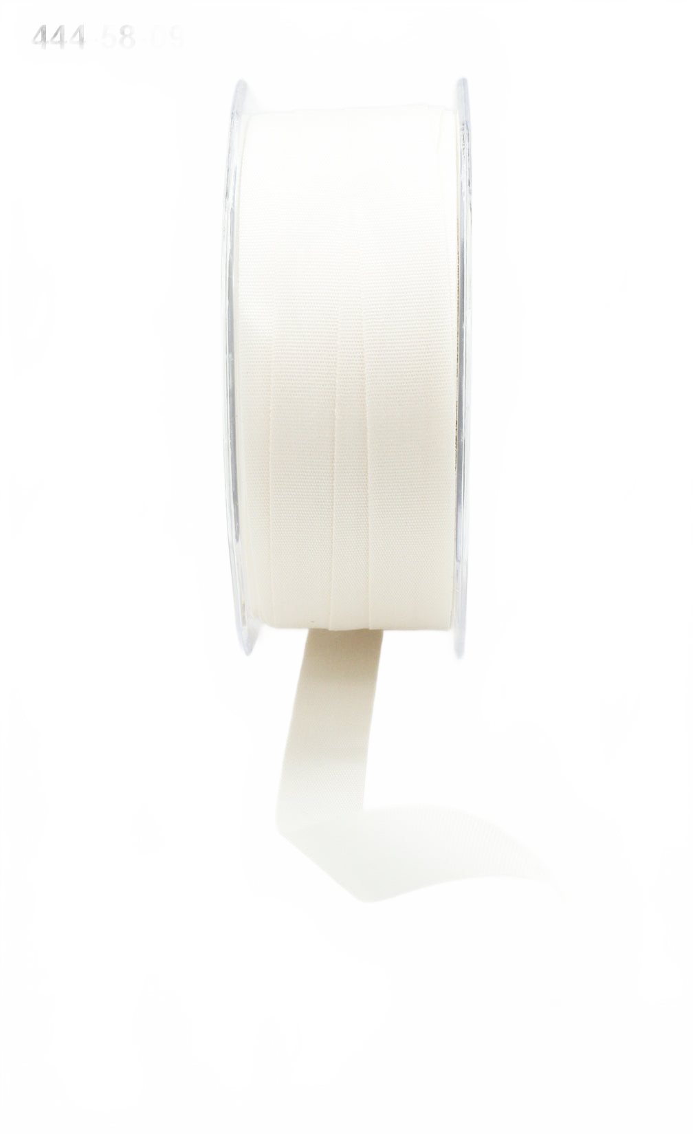 5/8 Inch Faux Lightweight Ivory Linen Ribbon With Woven Edge