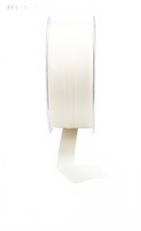 5/8 Inch Faux Lightweight Ivory Linen Ribbon With Woven Edge
