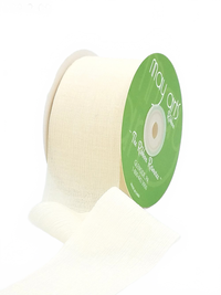 ~2″ Crinkle Chiffon Eggshell Ribbon