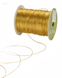 1 Millimeter Metallic Gold Metallic String Cord Ribbon