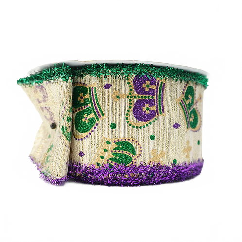 Ribbon 2.5" Mardi Gras Crowns