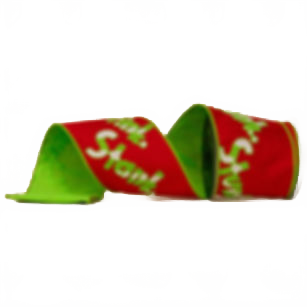 Ribbon 4" Stink, Stank, Stunk Lime And Red