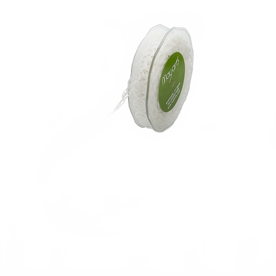 3/4 Inch Original Satin Cut Out Banner Ribbon With Cut Sealed Edge