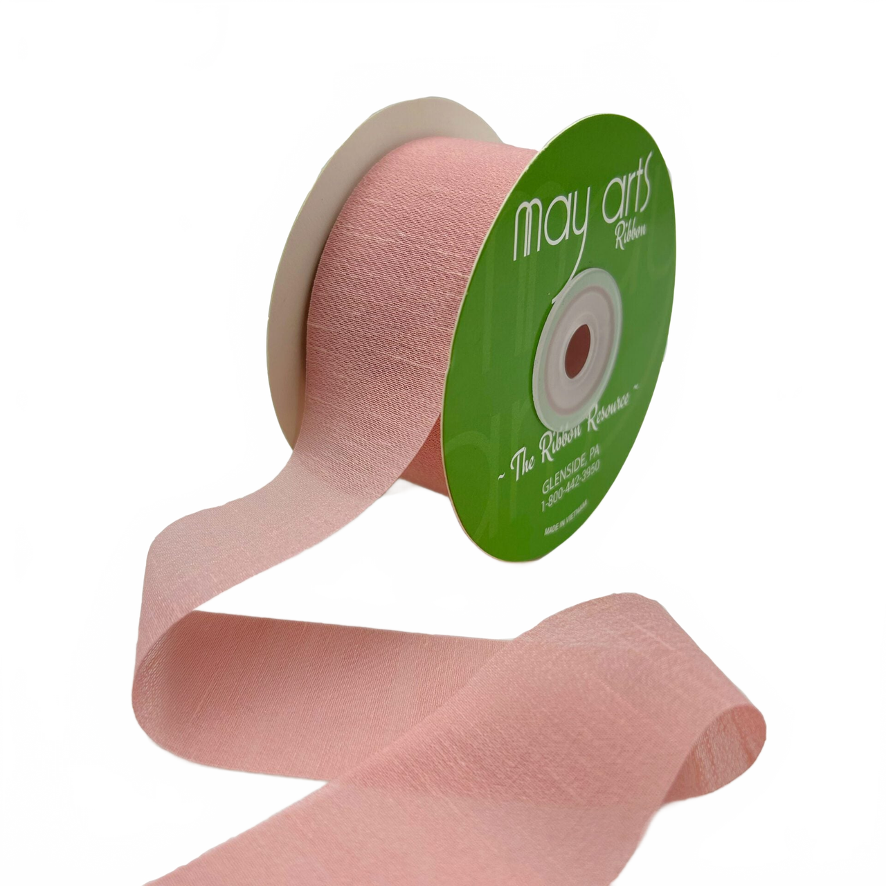 ~1.5″ Rayon Rose Silk Ribbon