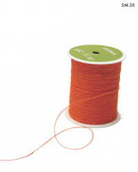1 Millimeter 100% Jute Orange Burlap String Cord Ribbon