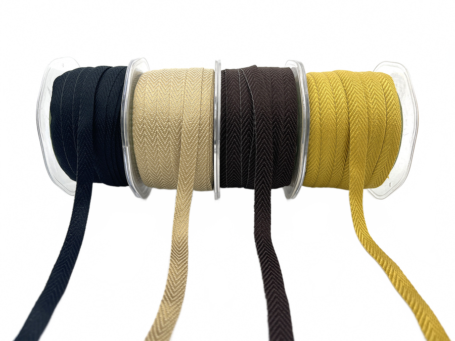 3/8 Inch Heavy Weight Twill Ribbon With Woven Edge
