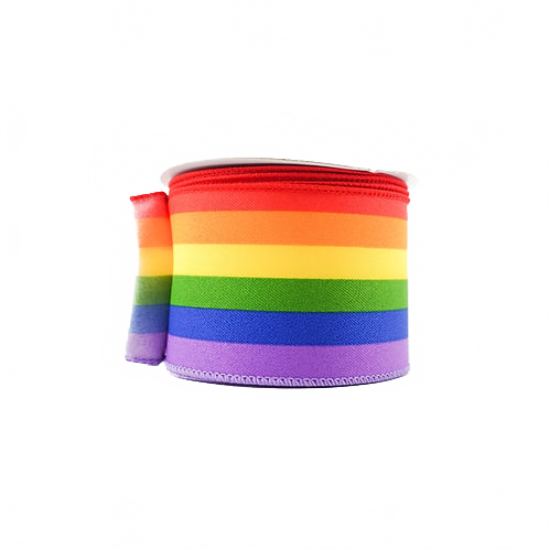 Ribbon Rainbow Vertical Stripe With 2.5"