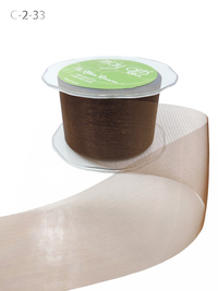 2 Inch Soft Shimmer Brown Organza Ribbon