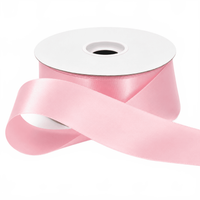 1.5″ Single Face Pink Satin Ribbon