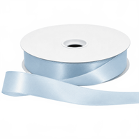 7/8″ Single Face Light Blue Satin Ribbon