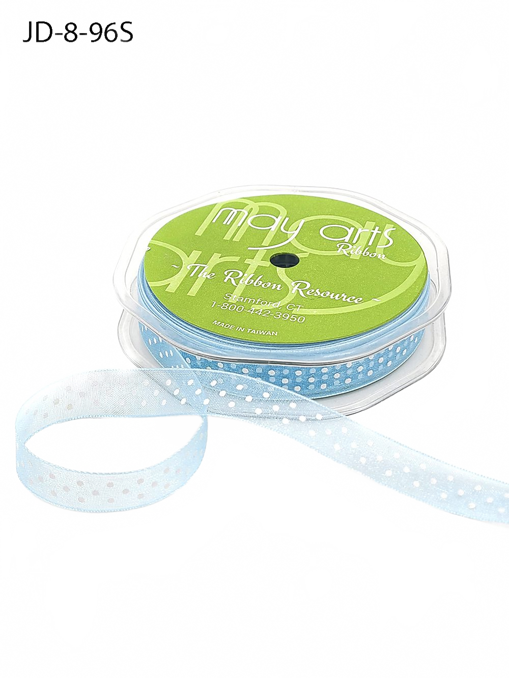 3/8 Inch & 5/8 Inch Sheer Dots Ribbon