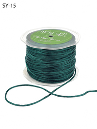 1/8 Inch Green Satin String Cord Ribbon