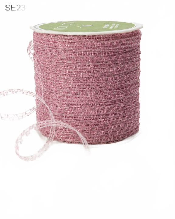 1/8 Inch Sparkle Glitter Curling Fuchsia Ribbon