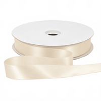 7/8″ Single Face Ivory Satin Ribbon