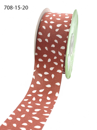 1.5″ Abstract Seeds Print Ribbon