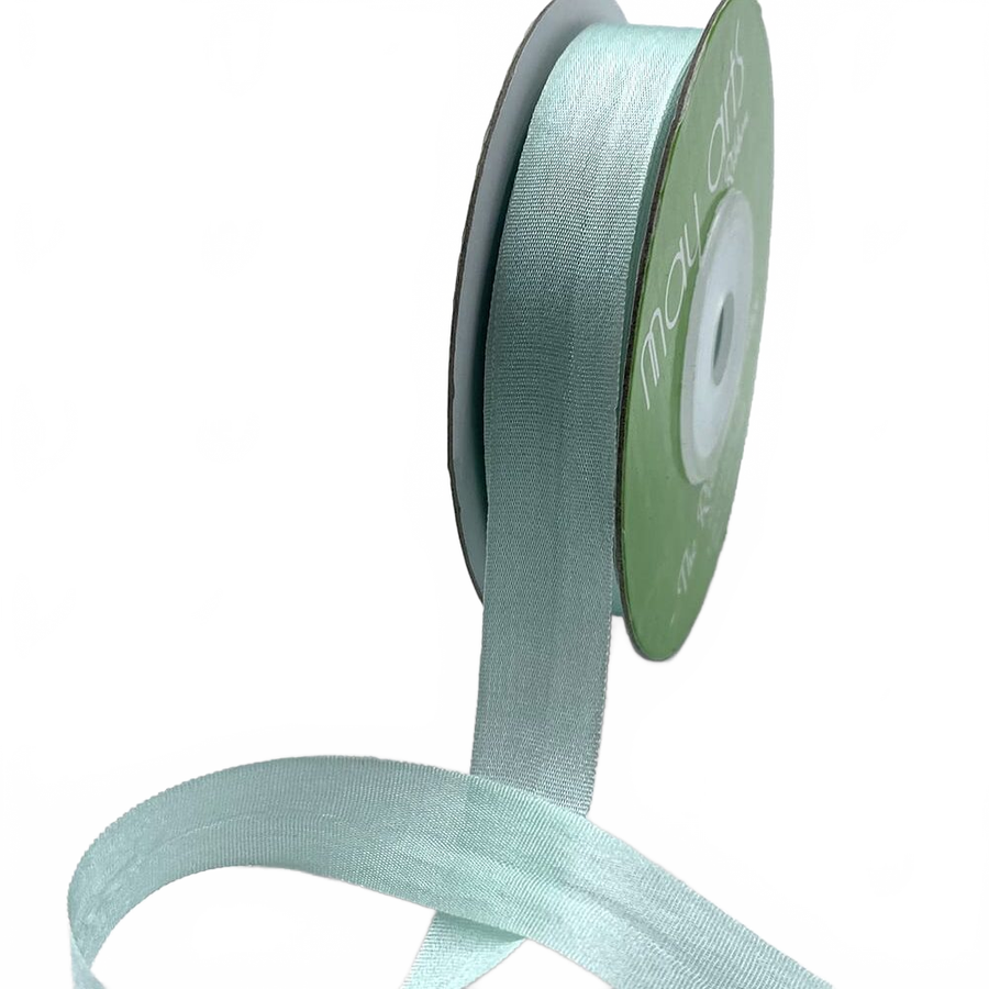 1/2 Inch 100% Hand-Dyed Silk Ribbon With Woven Edge