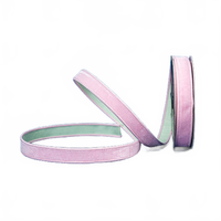 Ribbon Sherbert Velvet Baby Pink And Mint