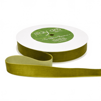 3/4 Inch Classic Sweetpea Velvet Ribbon With Woven Edge