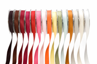 5/8 Inch Double Faced Faux Suede Ribbon With Woven Edge