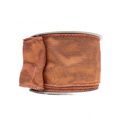Ribbon 2.5" Double Sheer Rose Gold